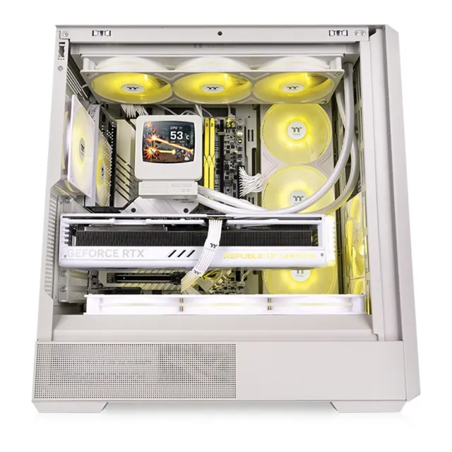 【Thermaltake 曜越】Retro 360 Ultra ARGB Sync一體式水冷散熱器 3.7 ”LCD液晶螢幕 2500 RPM 復古