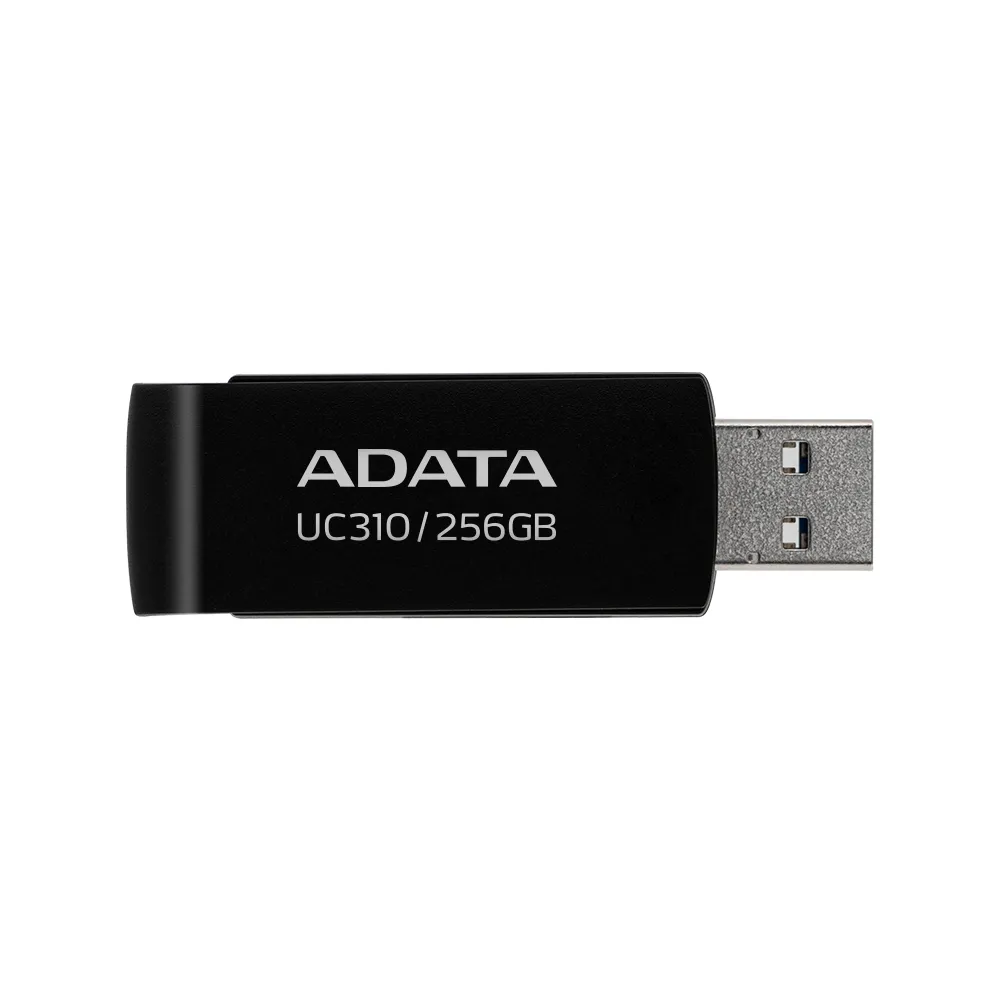 【ADATA 威剛】UC310  256GB USB3.2旋轉隨身碟(黑/白)