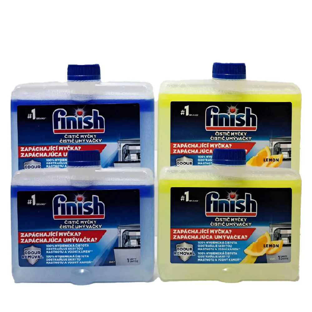 【FINISH】洗碗機機體清潔劑 原味/檸檬 250ml-2入(平輸品)