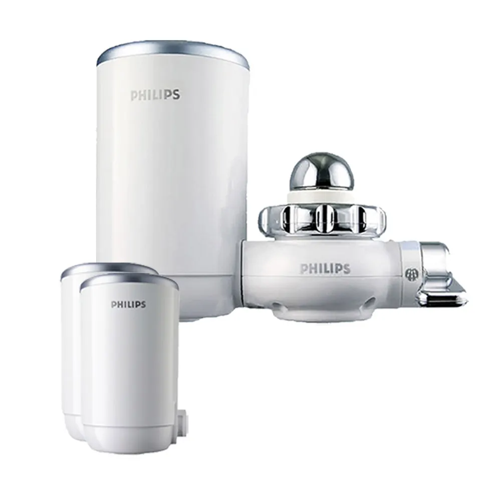 【Philips 飛利浦】日本原裝ON TAP5重超濾龍頭式淨水器+濾芯*1WP3812+WP3922(濾水器、廚房水龍頭過濾器)