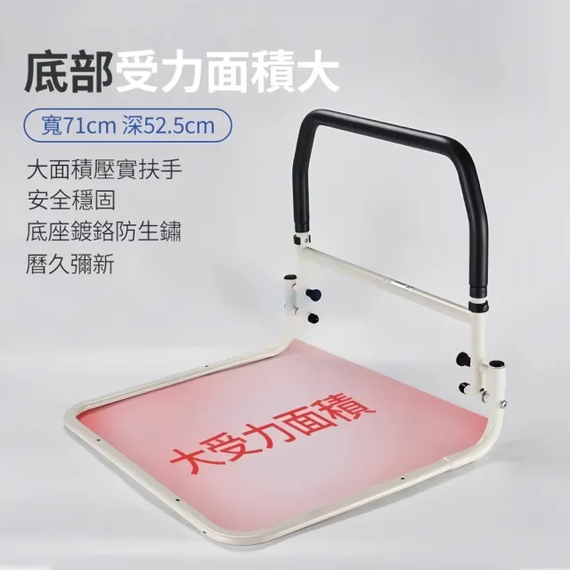 【小不記】安全床邊扶手 老人床邊扶手 起床輔助器 床邊護欄 床扶手 起床助力器 不鏽鋼扶手 可折疊款