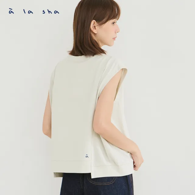 【a la sha】長長短短logo外罩背心