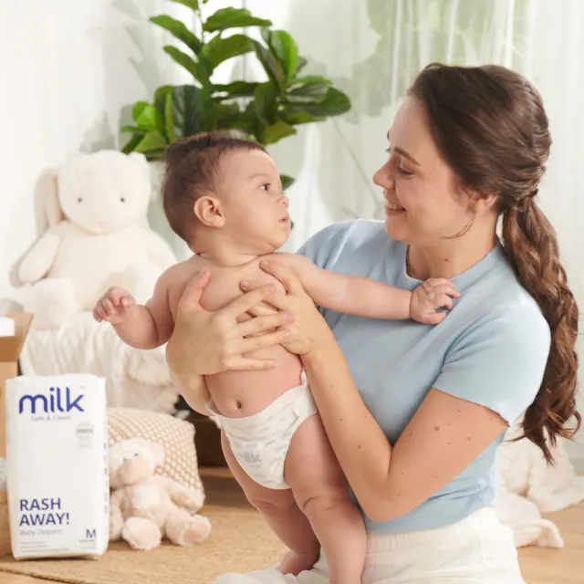 【milk】鎖水芯牛奶尿布 黏貼型 S-XL-多款任選(2箱組)