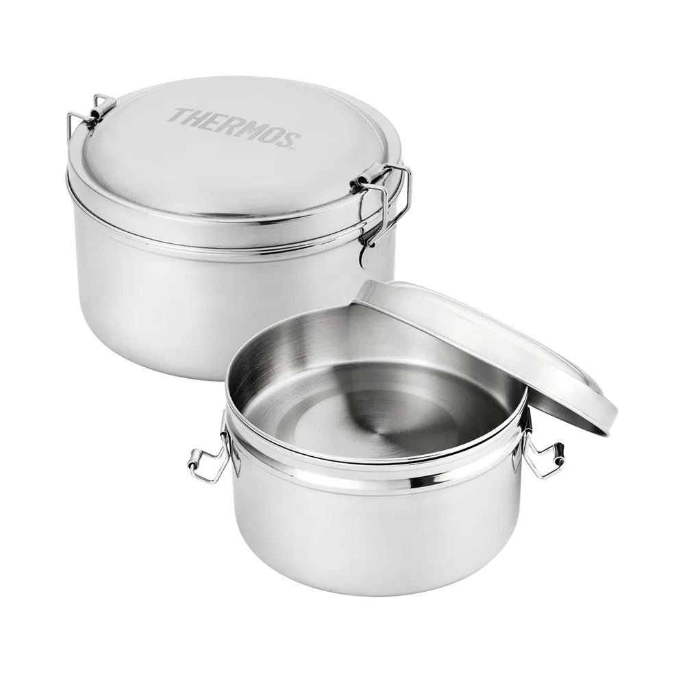 【THERMOS 膳魔師】買1送1_不鏽鋼便當盒1000ml(Z-LBNP-14)
