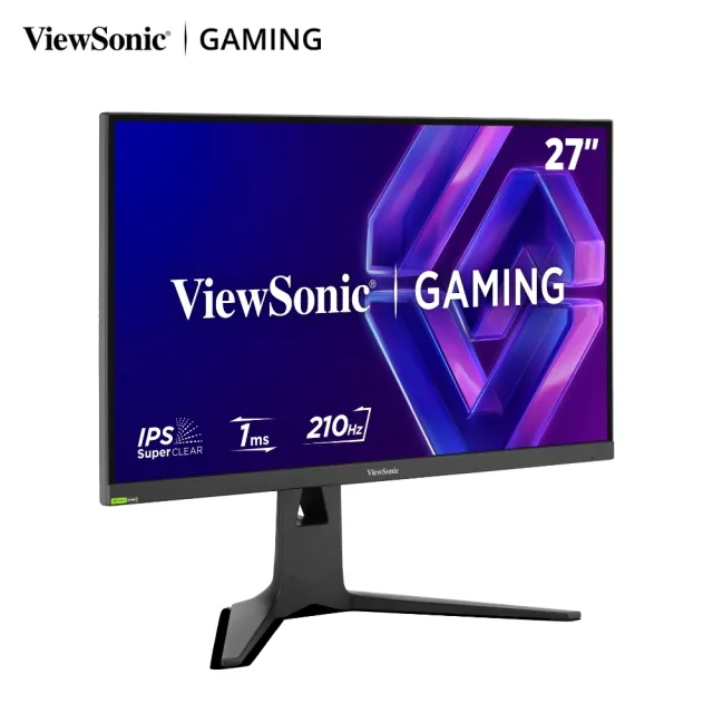 【ViewSonic 優派】XG2735-2K 27型IPS 2K 210Hz電競螢幕(G-Sync相容/HDR400/1ms/升降旋轉/相容PS5&Switch2)
