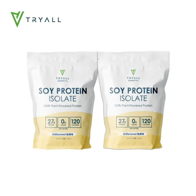 【TRYALL】分離大豆蛋白 1kg/袋*2
