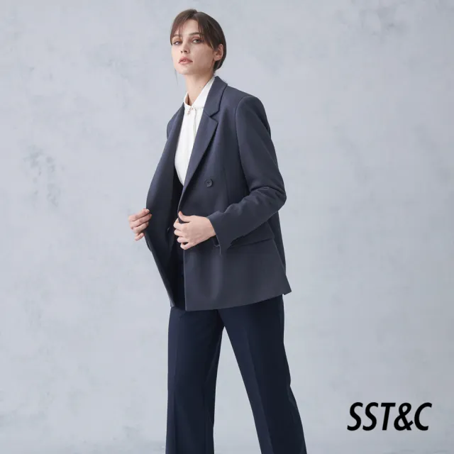 【SST&C】女裝 岩灰翻領外套8162211006(雙11精選)