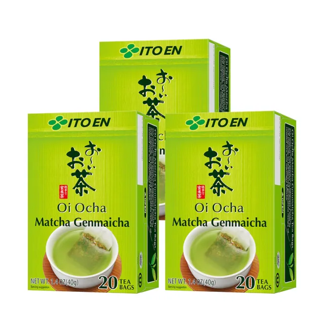 【伊藤園】Oi Ocha綠茶/玄米茶(抹茶入)茶包20入x 3盒