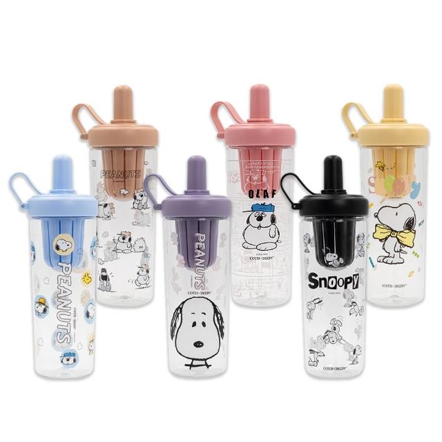 【COTD】SNOOPY 聯名 透明隨行吸管杯800ML/六色(史努比/吸管杯)