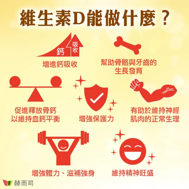 【赫而司】高單位維生素D3 800IU錠3罐(共270錠瑞士DSM原廠陽光多多非活性D防潮膜衣錠增進鈣吸收)