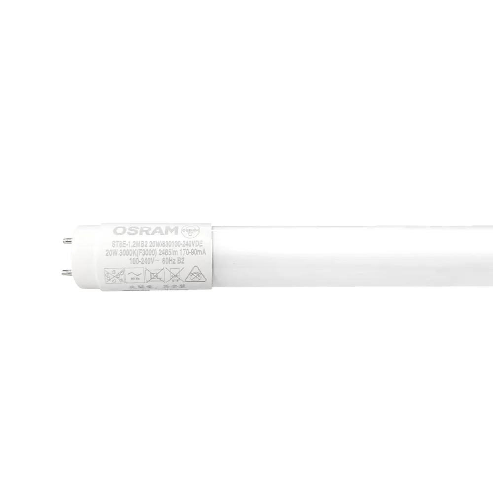 【Osram 歐司朗】LED T8 2尺 10W 燈管 白光 黃光 自然光 10入組(LED T8  全電壓)