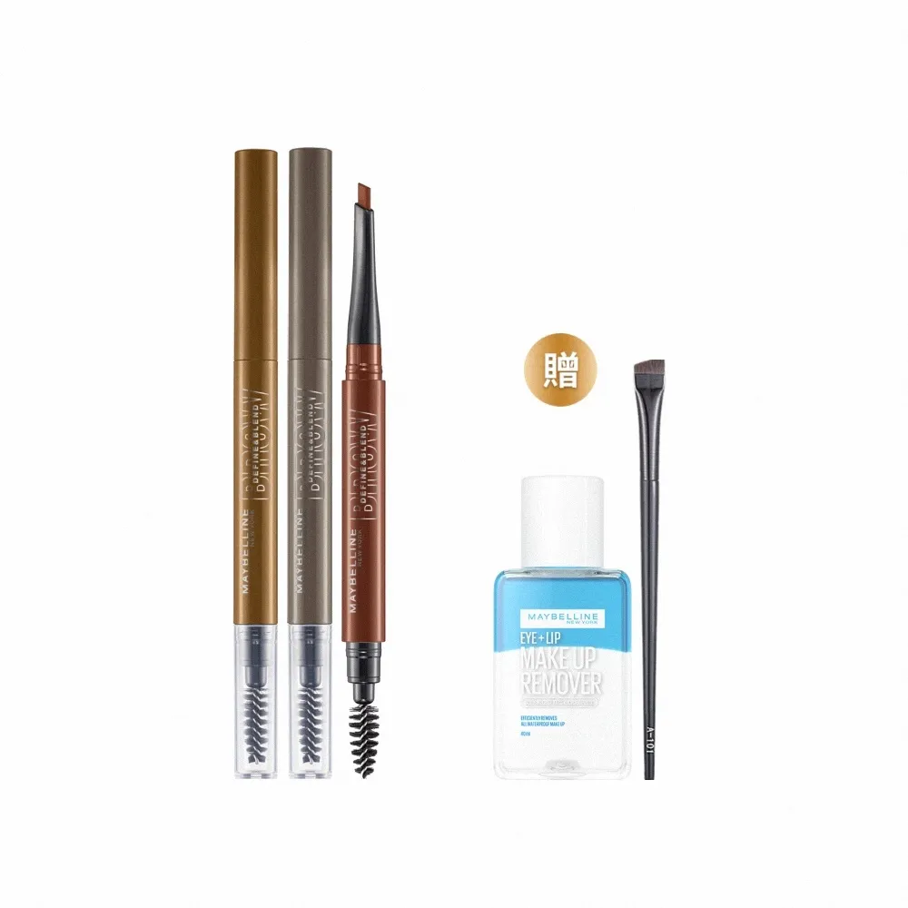 【MAYBELLINE 媚比琳】武士道塑型眉筆(超值3入組)