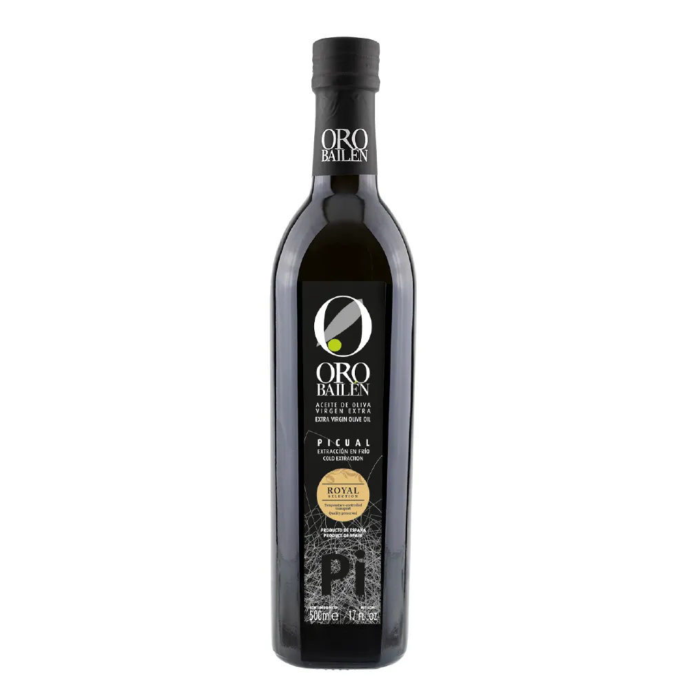 【Oro Bailen 皇嘉】皇家級Picual特級冷壓初榨橄欖油500mlx1入(酸度0.1%/生飲首選/低油酸/多國大獎)