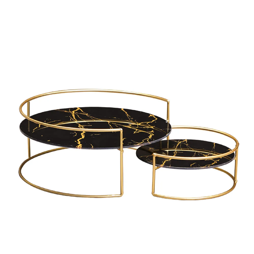 【百崴收納】大理石紋衛浴桌上30CM圓形置物架(化妝品收納架 保養品收納 置物架 衛浴置物架 收納架)