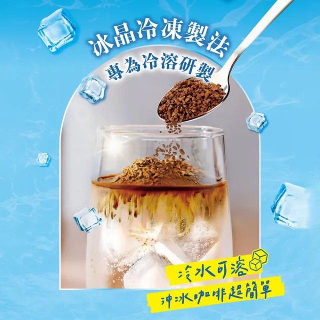 【NESCAFE 雀巢咖啡】冰溶美式咖啡80gX4罐(冰水可溶/夏季冰咖啡)