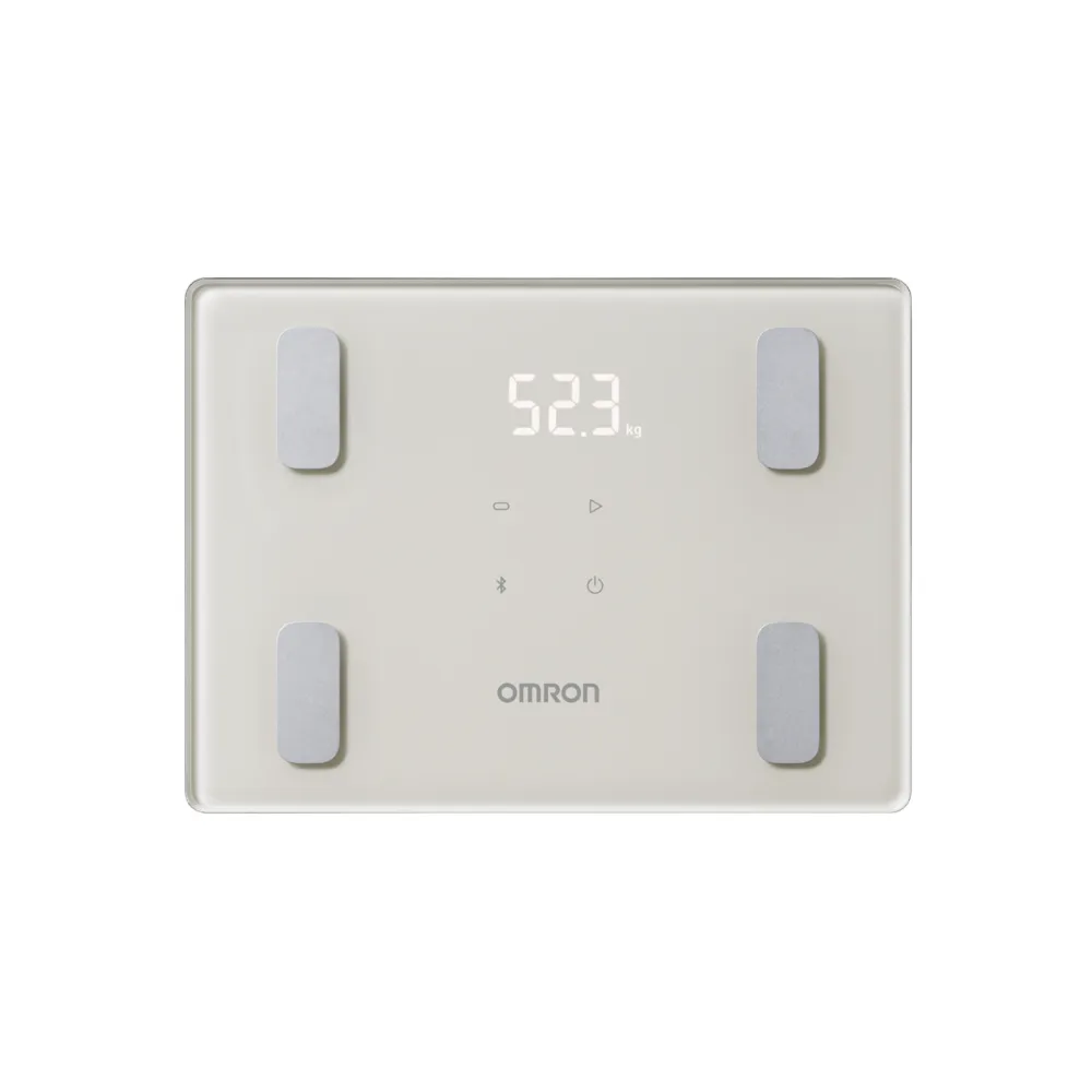 【OMRON 歐姆龍】KRD-403T 莫蘭迪色 體脂機 藍牙智能入門款 體重計(米色)