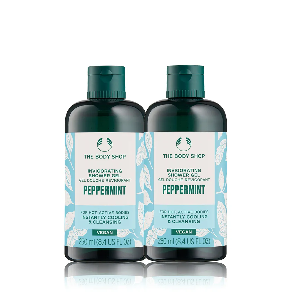 【THE BODY SHOP 美體小舖】薄荷沁涼沐浴組(沐浴膠250ml*2)