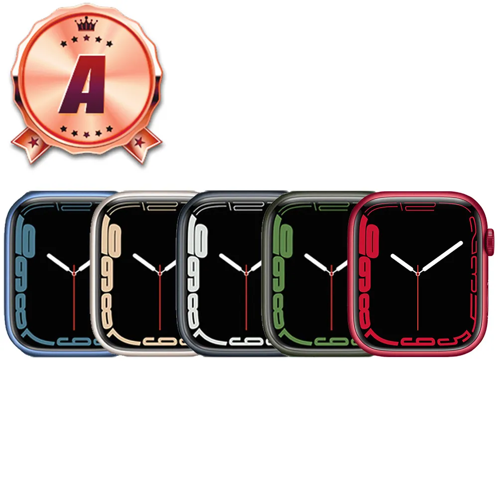 【Apple】A級福利品 Watch Series 7 LTE 45mm 鋁金屬 智慧型手錶(贈市值1480配件禮)