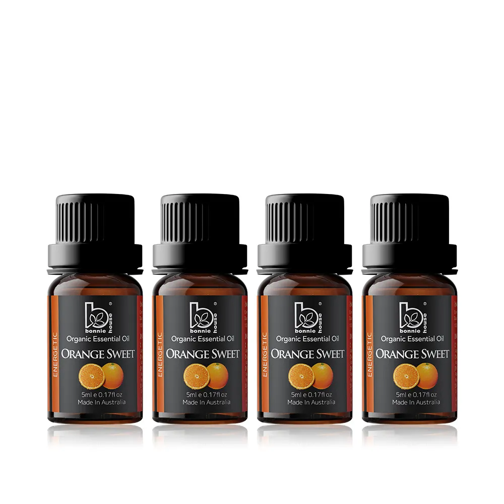 【Bonnie House 植享家】雙有機認證 甜橙精油5ml(四入組)