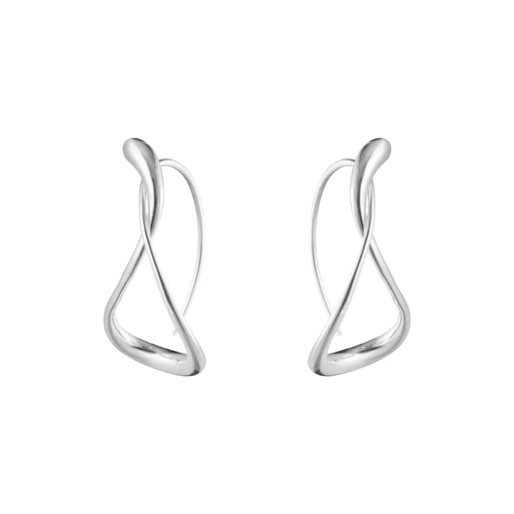 【Georg Jensen 喬治傑生】Mercy 箍圈式耳環 大號(純銀 耳環)