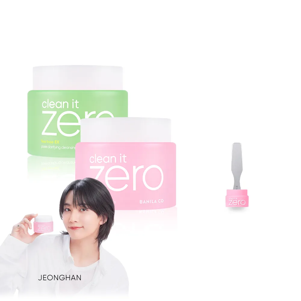 【BANILA CO】ZERO零感肌瞬淨卸妝霜180ml-3入(經典/茶樹/卸妝霜/清潔)