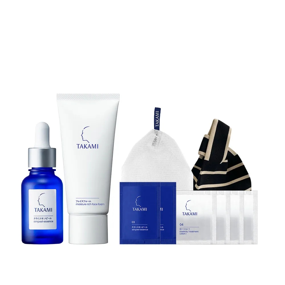 【TAKAMI】官方直營 角質養護全明星保養組(潔顏乳80g+小藍瓶30ml/前導精華/洗面乳)