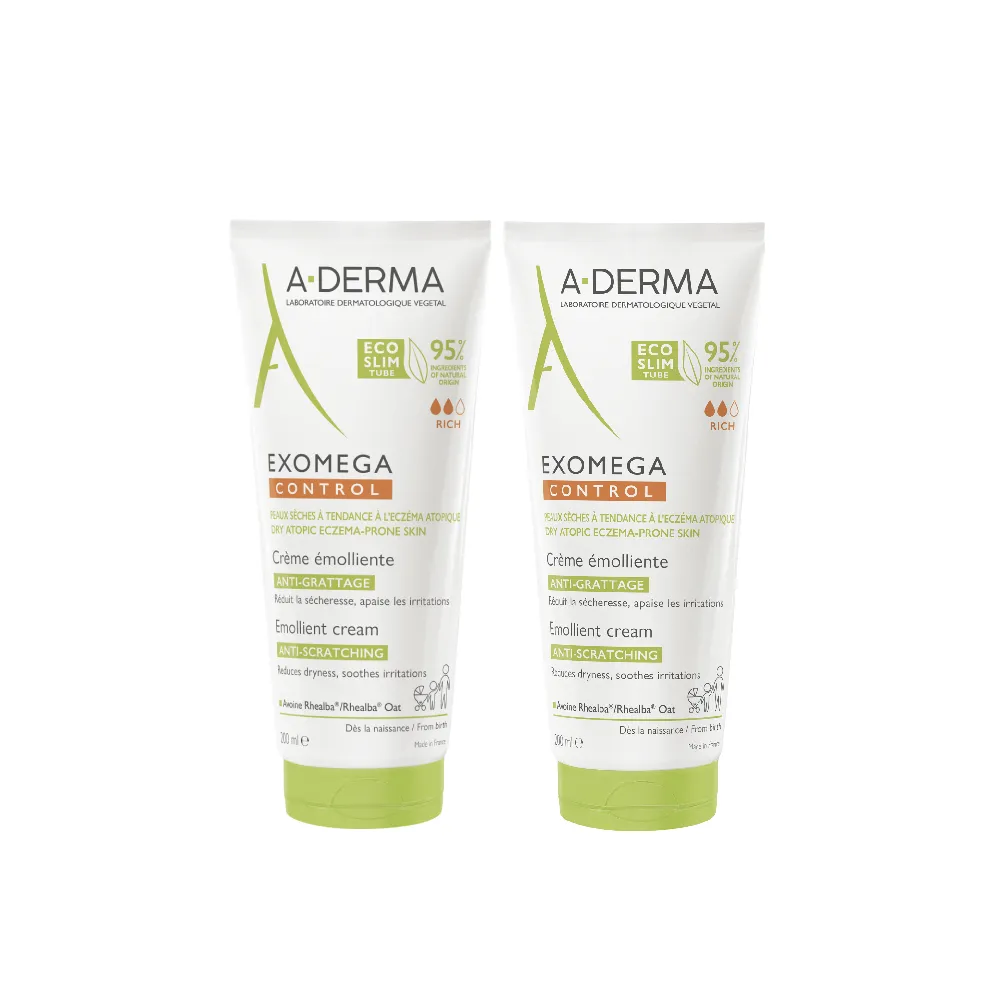 【A-DERMA 艾芙美】官方直營 益護佳營養霜200ml2入組(舒緩乾癢)