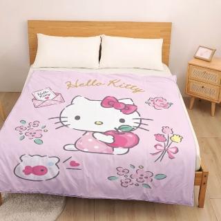【享夢城堡】MIT針織冰感瞬涼被150x180cm-HELLO KITTY 幸福小品-粉 / 冰冰涼感炫冰被