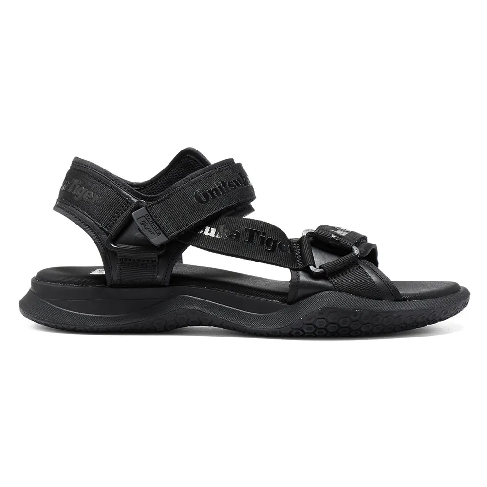 【Onitsuka Tiger】鬼塚虎 黑色 OHBORI STRAP 休閒涼鞋 休閒鞋 (1183B305-002)