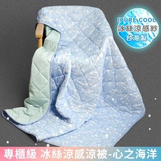 【Embrace 英柏絲】專櫃級 台灣製冰絲涼感涼被 150x180cm SGS認證 冷氣薄被(IPURE COOL冰絲涼感紗) 涼被