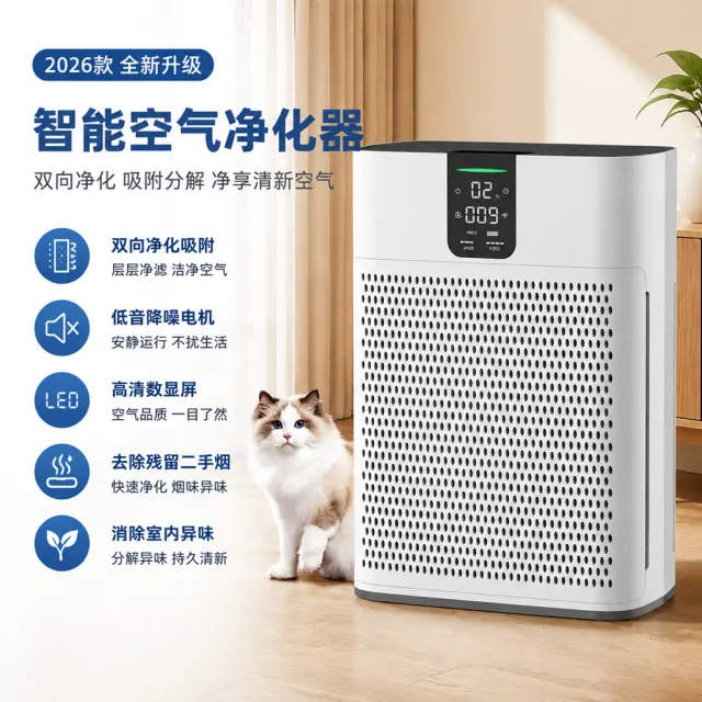 【宅造印象】HEPA空氣清淨機 活性碳複合濾網 PM2.5過濾 智慧家用大坪數(預購12天)