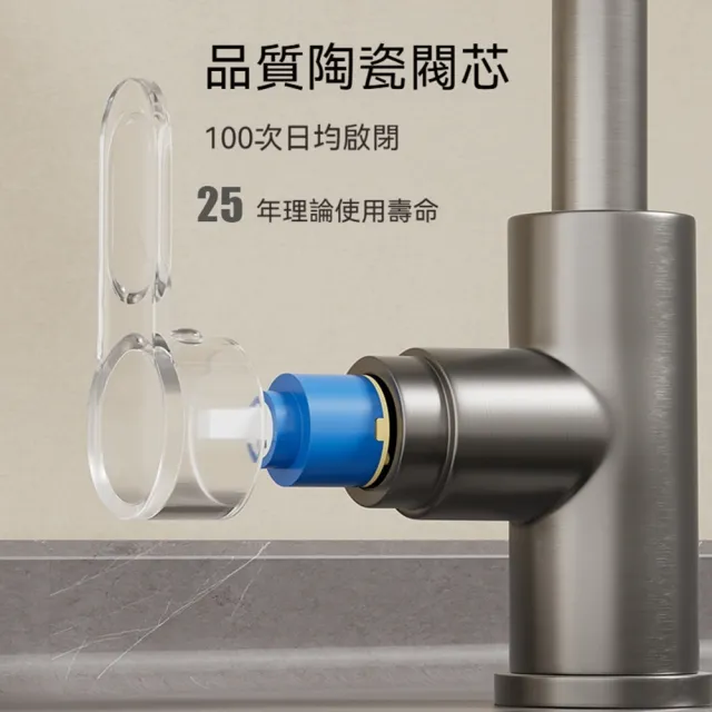 【Quality 聚家】水龍頭 抽拉式水龍頭 水龍噴頭 水槽龍頭 304不銹鋼 三檔出水模式 防腐耐銹