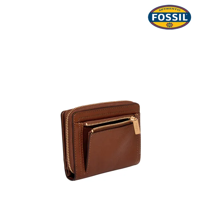 【FOSSIL】Logan 迷你多功能真皮RFID防盜短夾  出國必備 (多色可選)