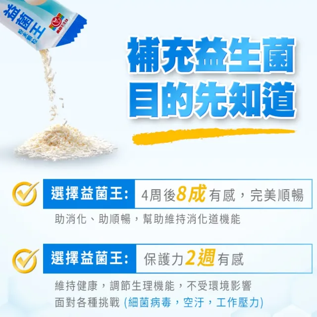 【葡萄王】益菌王粉末顆粒 x6盒 共180入(莊智淵推薦 益生菌 鳳梨酵素)