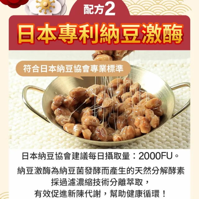 【葡萄王】舒活納麴王升級版 x2入 共120粒(納豆 紅麴 甜橙 益生菌)