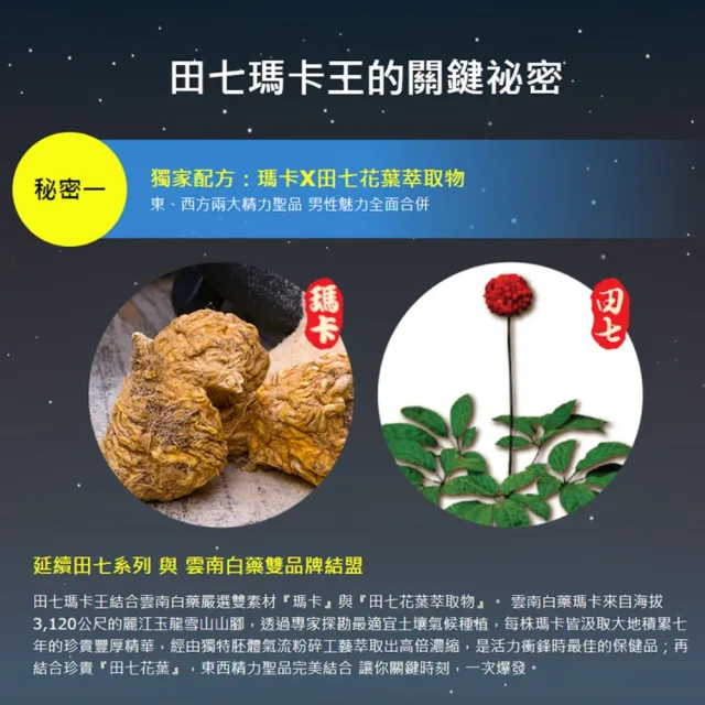 【葡萄王】田七瑪卡王精華飲60MLx2盒 共16瓶(田七 瑪卡 人蔘 精胺酸 鋅 葡萄王官方)