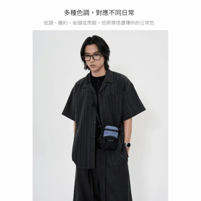 【Crocodile】鱷魚皮件 旅行小包 隨身小包 可放護照交通卡 輕量機能側背包 GRID系列 0104-11702
