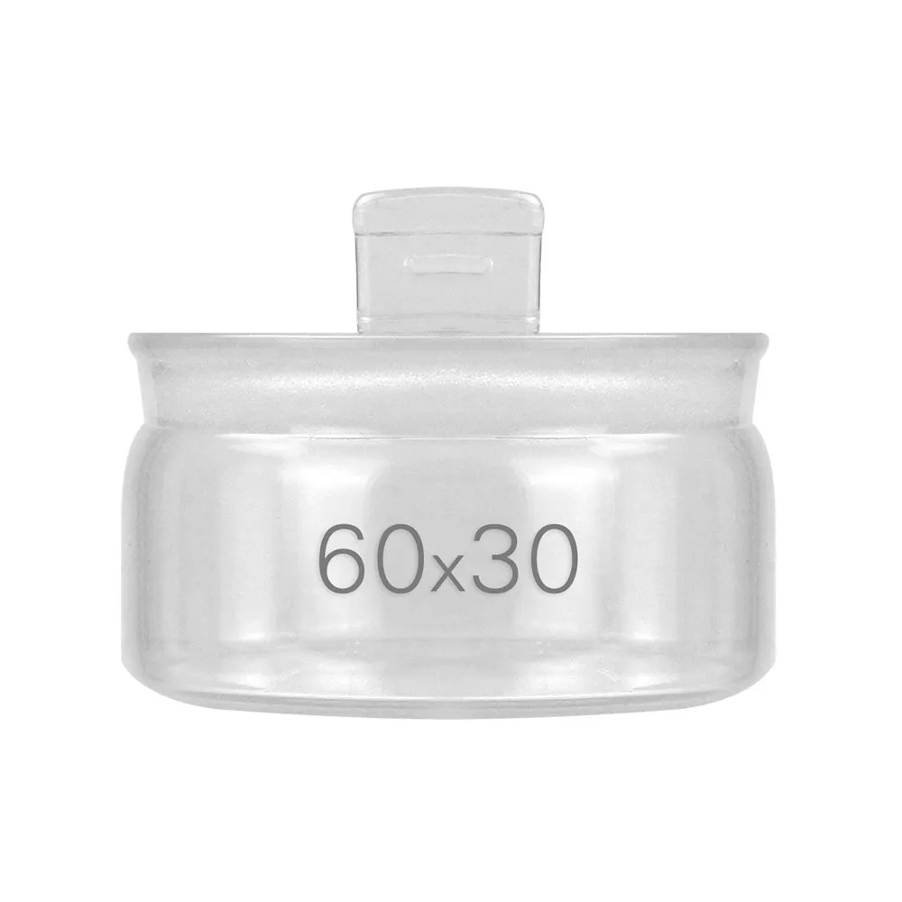 【精準科技】40ml 玻璃秤量瓶扁型60*30mm 稱量瓶 圓罐 定量瓶 低型秤量瓶 樣品瓶 玻璃萬用罐(550-GWB6030)