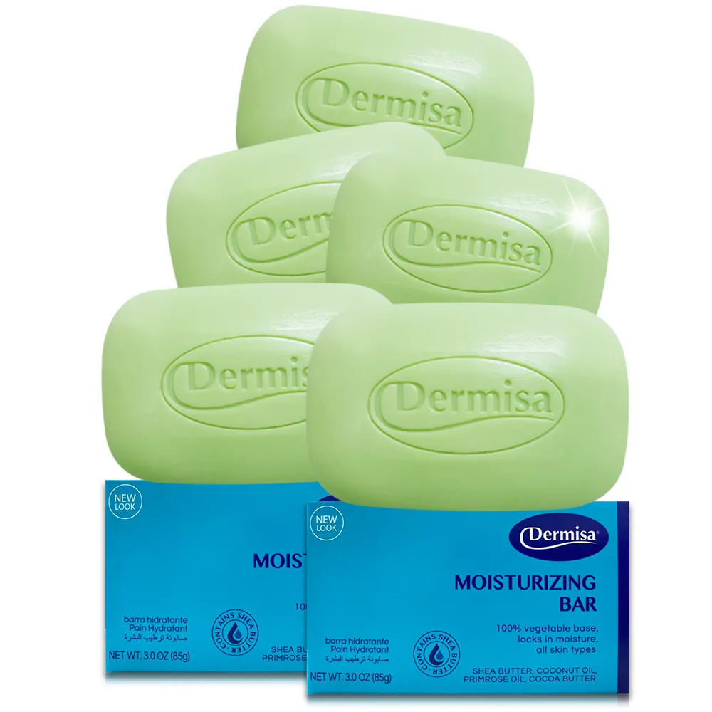 即期品【Dermisa】升級版美國超級保濕淡斑皂5入組85gx5(潔顏皂)