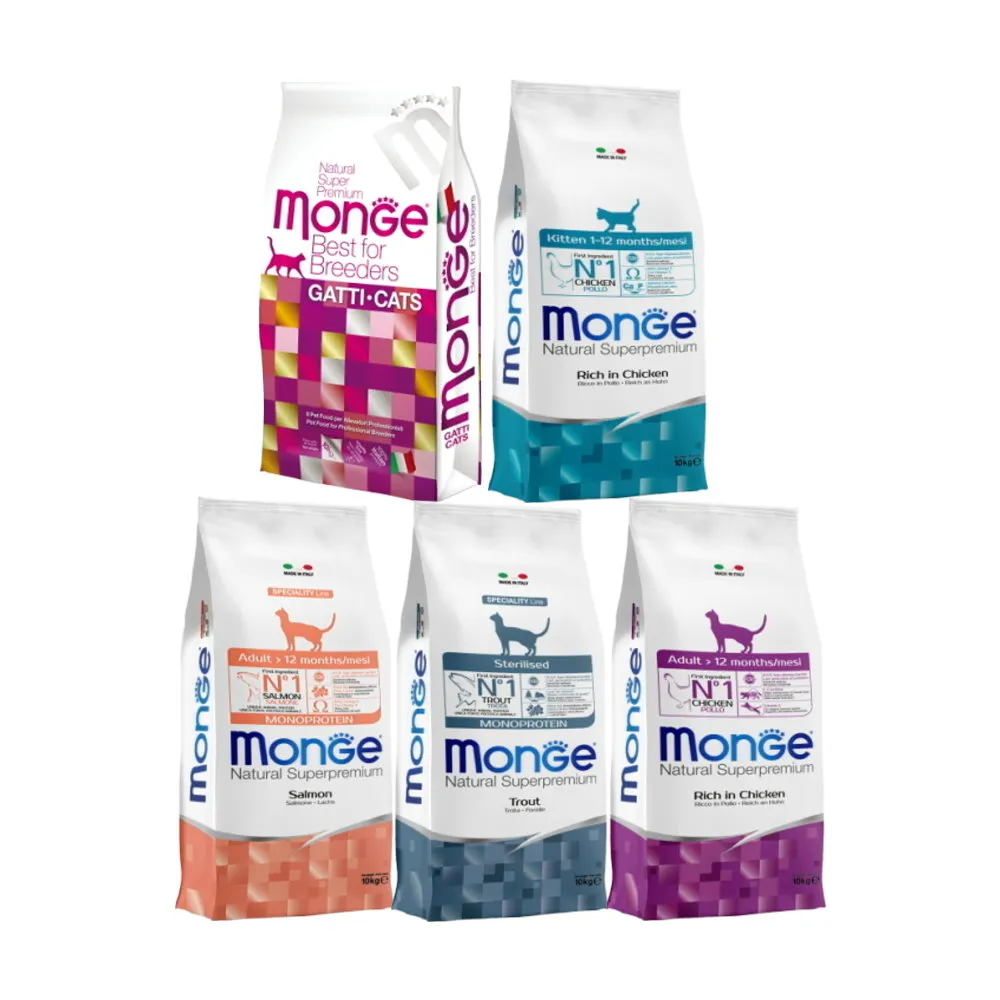 【Monge 瑪恩吉】天然全能貓糧 10kg（泌尿/幼貓/成貓/結紮貓）(貓主食、貓飼料、貓乾糧)