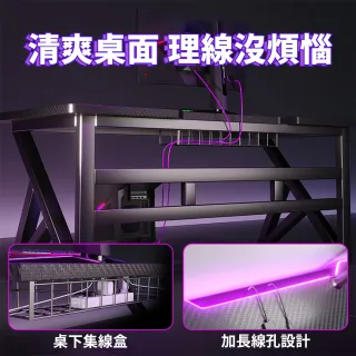 【靚白家居】超神電腦桌 120公分 升級款 S307(電競桌 書桌 工作桌 居家辦公桌 餐桌)