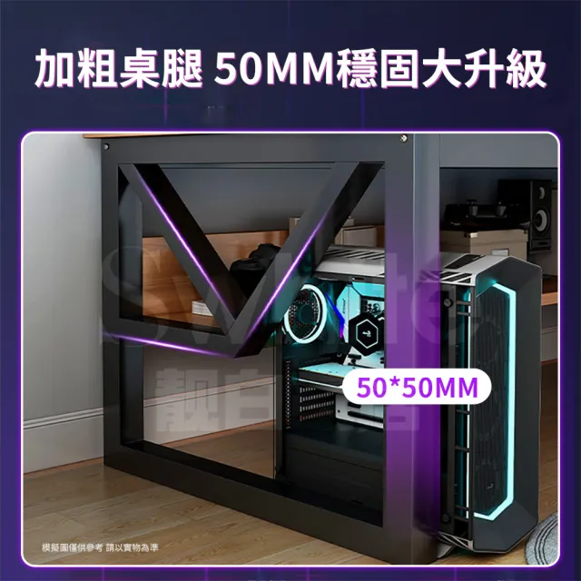 【靚白家居】胖胖腿電腦桌 特厚款 160公分(電競桌 書桌 工作桌 居家辦公桌 餐桌)
