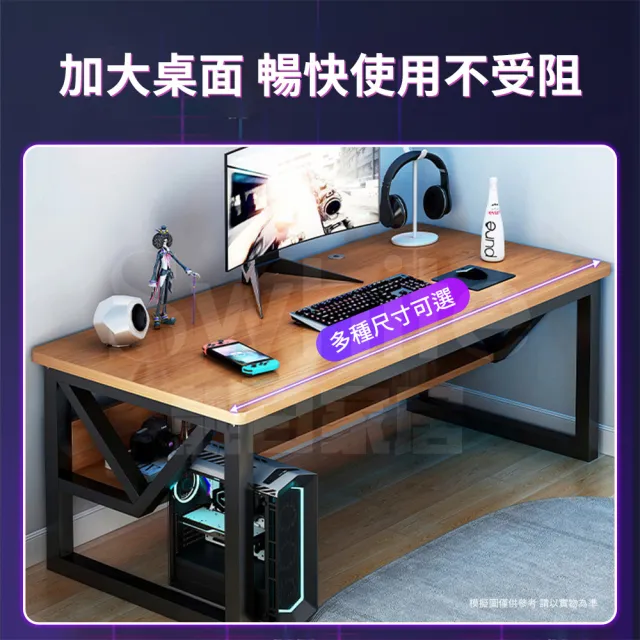 【靚白家居】胖胖腿電腦桌 特厚款 160公分(電競桌 書桌 工作桌 居家辦公桌 餐桌)