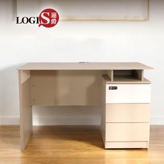 【LOGIS】~免組裝~ 多功能收納電腦桌(辦公桌 書桌 工作桌)