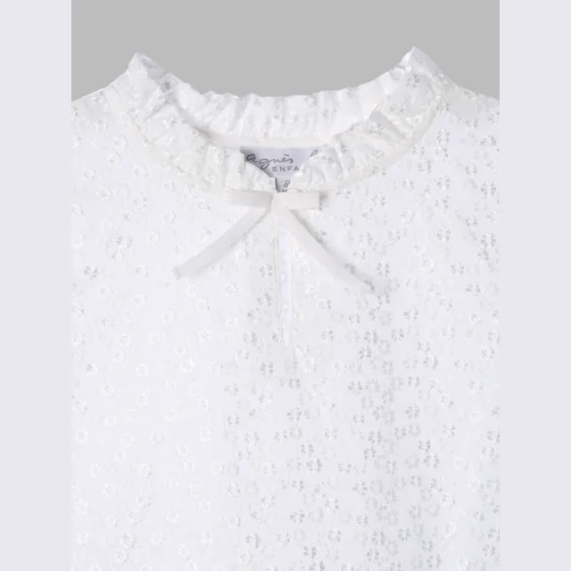 【agnes b.】童裝 棉質 白色刺繡套裝 多款任選