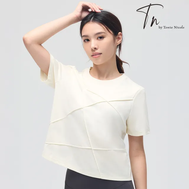 【TN】TopCool 親膚涼感寬版造型T恤-米杏