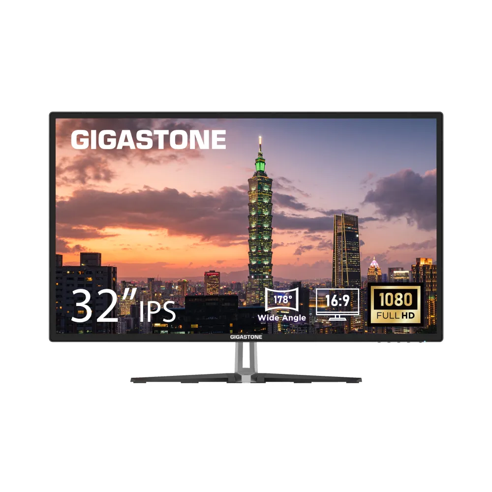 【Gigastone 立達國際】LM-32FA51 32型 IPS FHD極窄邊框電腦螢幕(護眼/75Hz/HDMI/VGA/1080P/低藍光/零閃屏)