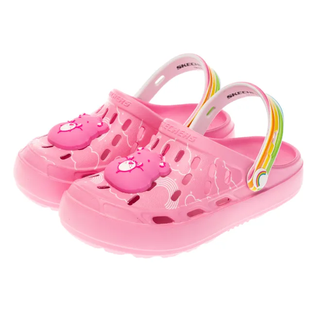 【SKECHERS】女童系列 女童鞋 SWIFTERS - CARE BEARS 涼拖鞋(319270LPNK)