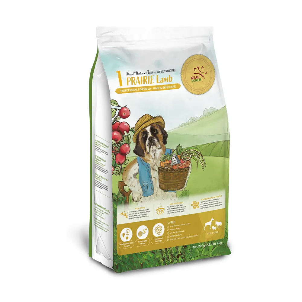 【Real Power 瑞威】天然平衡 犬糧1號 草原羊肉 亮毛溫和配方 4kg(全齡犬 狗乾糧 狗飼料)