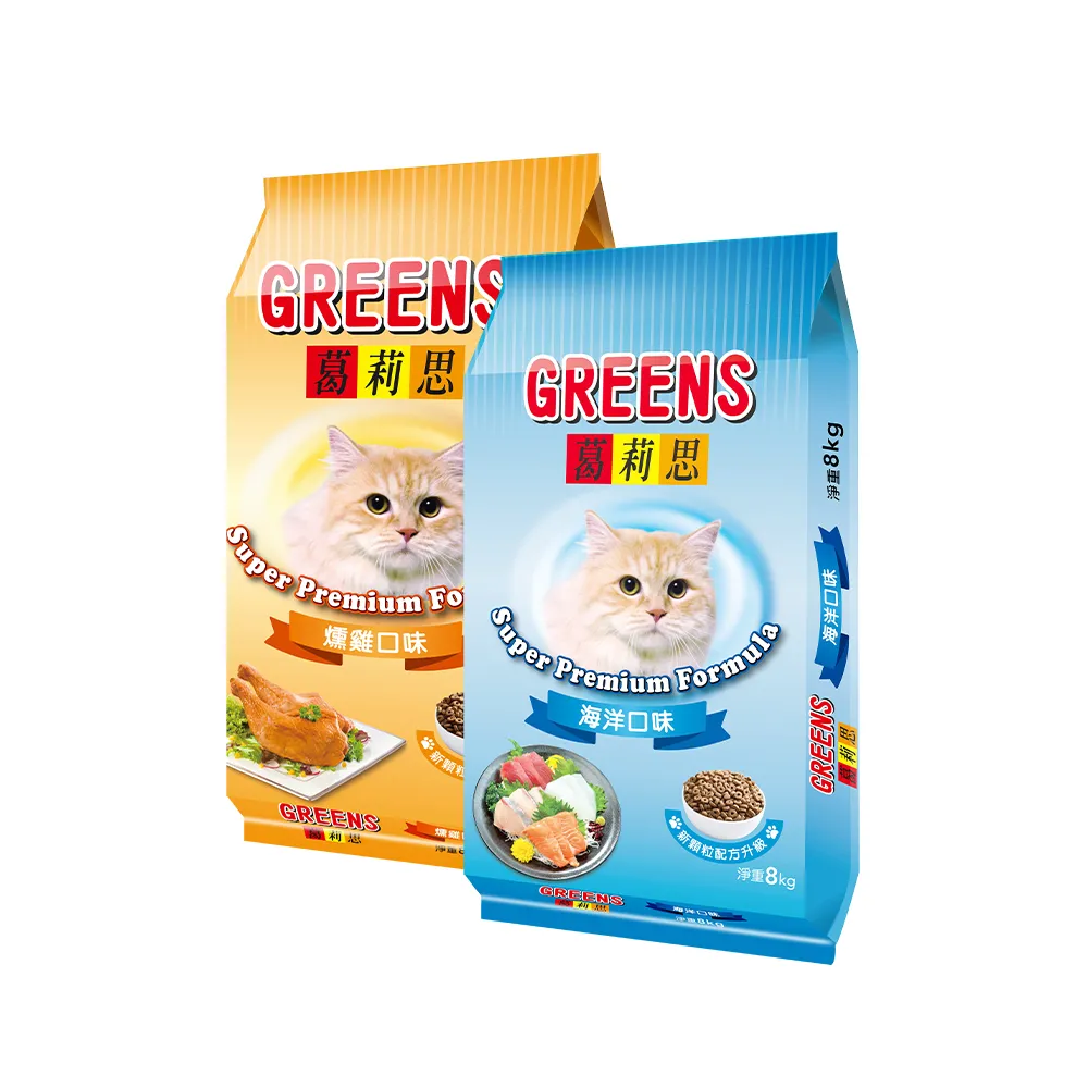 【葛莉思】貓食8Kg-海洋、燻雞 多種口味任選(貓飼料 貓糧 寵物飼料 貓乾糧)